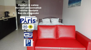 At Home Paris-Montreuil 500m Metro parking privé gratuit